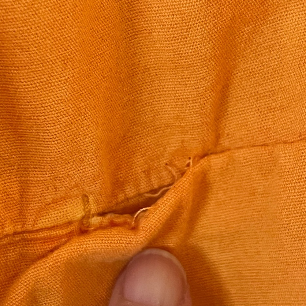 Free People Orange Wide Leg Pants - Picture 2 of 16